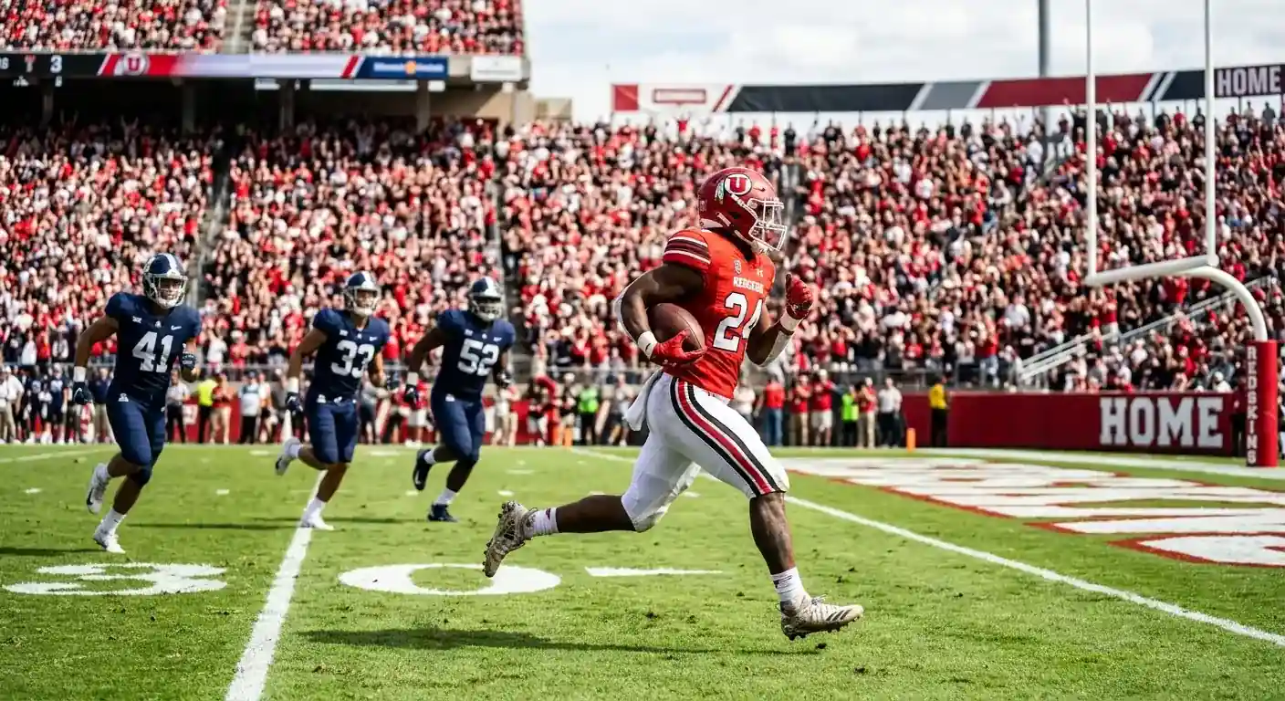 Power-Four-College-Team läuft in einem Cupcake-Game gegen einen schwächeren Gegner einen langen Touchdown